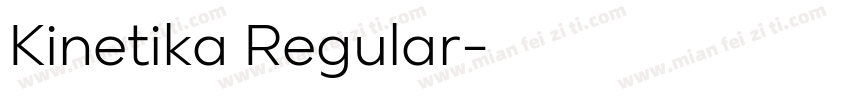 Kinetika Regular字体转换